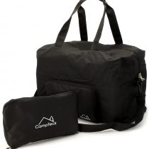 CampTeck 38.5L Folding Travel Duffle Bag Lightweight Foldable Bag for Luggage, Gym, Camping, Sport, Shopping – Black