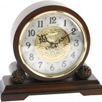 Traditional Walnut Chiming Westminster Mantel Clock