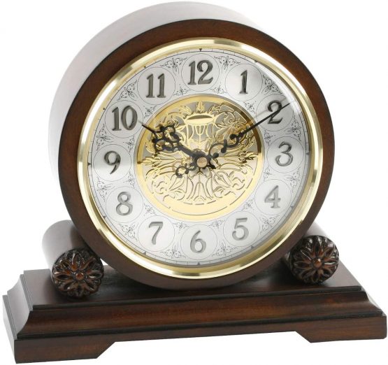 Traditional Walnut Chiming Westminster Mantel Clock