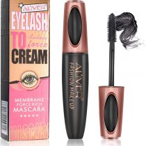 4D Silk Fiber Eyelash Mascara, Extra Long Thick & Voluminous Lash Mascara, Black Long-Lasting Waterproof 4D Mascara for Makeup