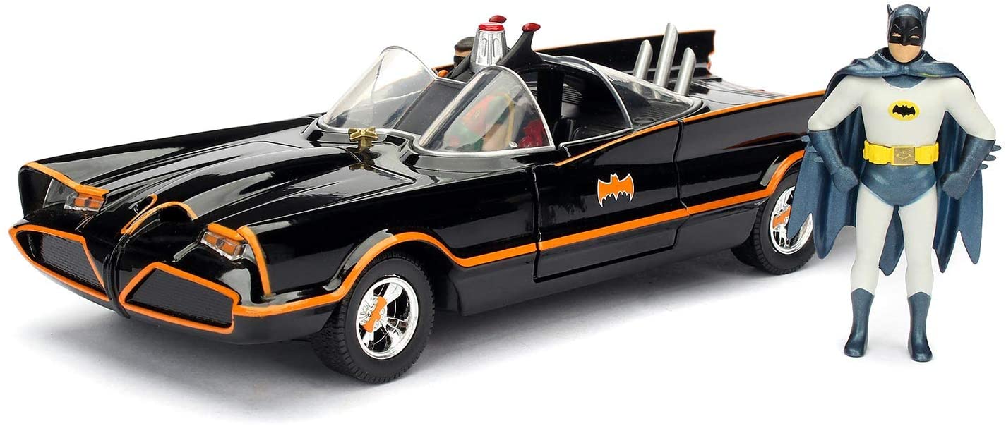 Jada Batman 1966 Classic Batmobile Scale Die -Cast Replica, Multi-coloured, Escala 1:24