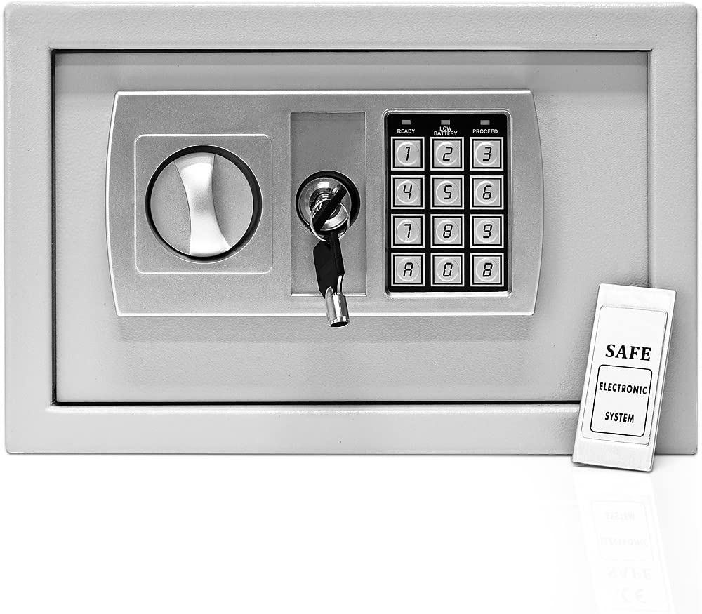 DEUBA® Electronic Safe with Combination Lock, Silver, 13 Liter / Small - Image 4
