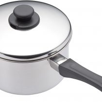 KitchenCraft KCXDSAU18 Extra Deep Induction Saucepan with Lid, 18 cm Stainless Steel Pan, Silver