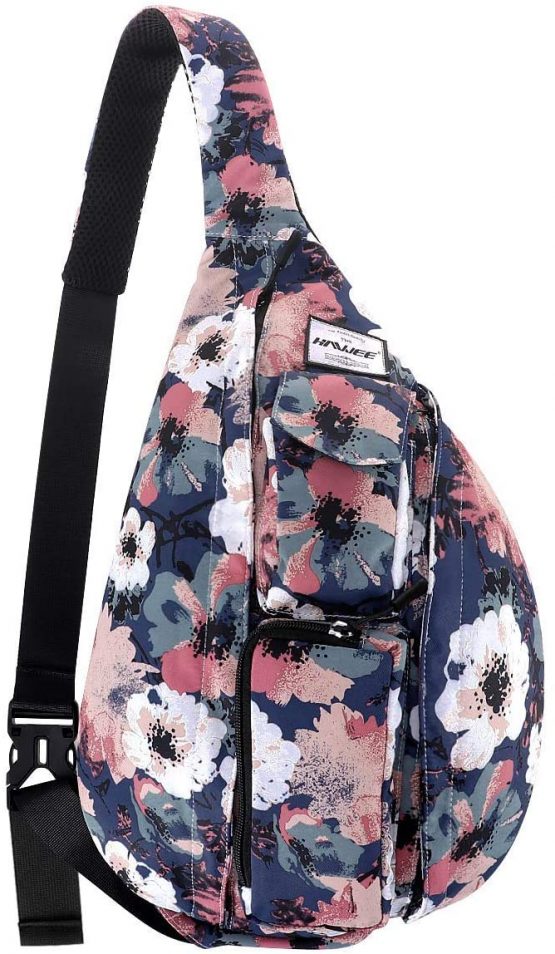 HAWEE Sport Sling Backpack Travel Chest Shoulder Bag Crossbody Daypack Casual for Men Women Teens Work Travel Study Outdoor Climbing Hiking Running