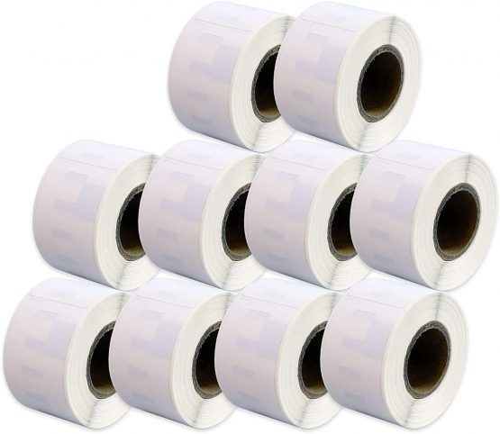10x Prestige Cartridge 28mm x 89mm Address Labels Compatible with 99010 (130 Labels per Roll)