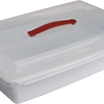 Curver 175245 Cake Container Rectangular Transparent / White