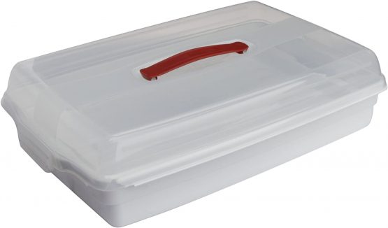 Curver 175245 Cake Container Rectangular Transparent / White