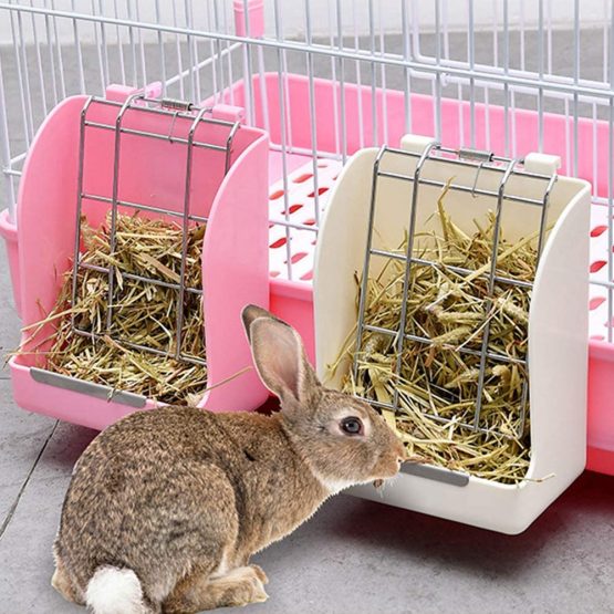 GZGZADMC Rabbit Hay Feeder, Portable Hay Rack, Less Wasted Hay Rack ...