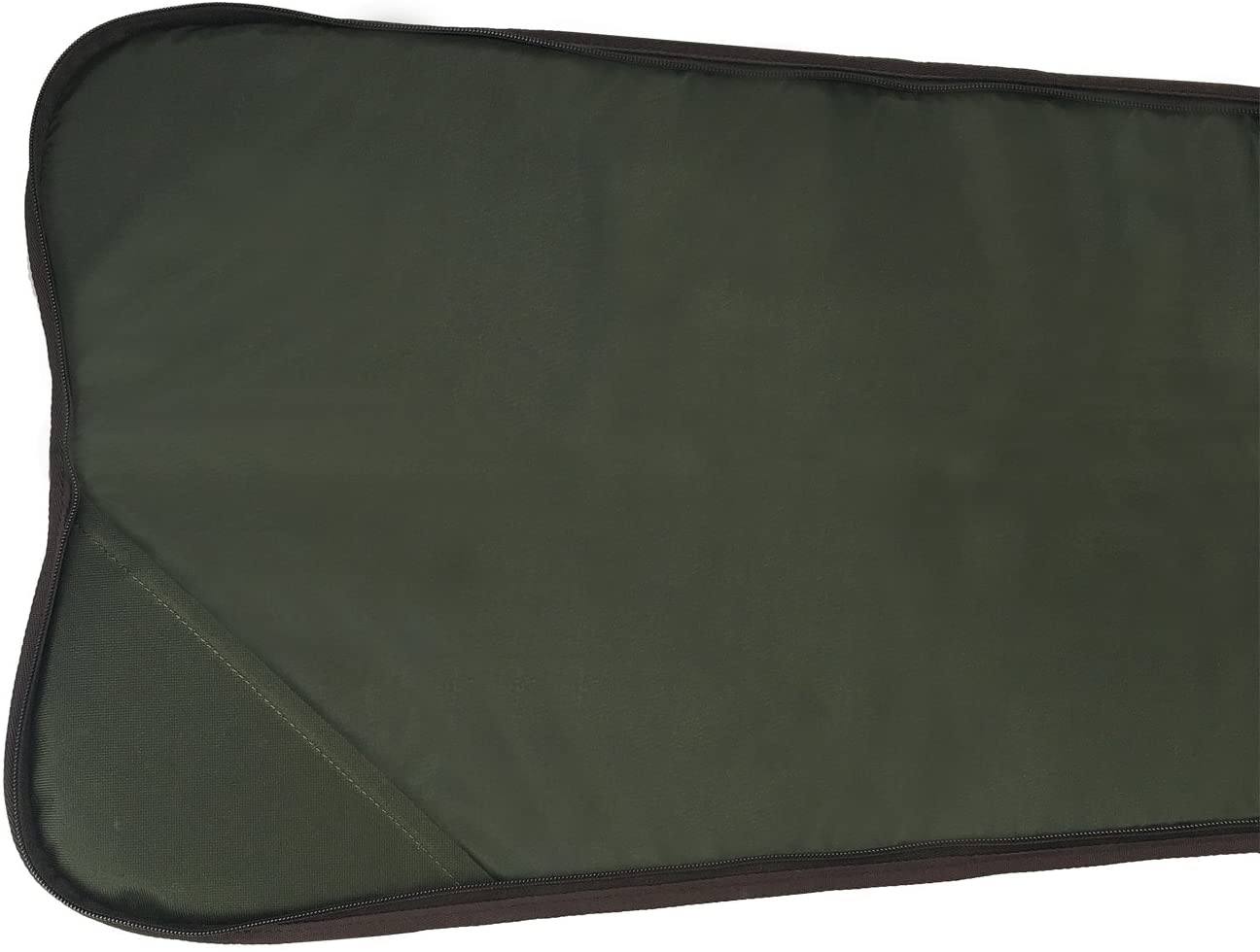 TOURBON Hunting Shotgun Rifle Gun Case Storage Bag With Adjustable Shoulder Strap - Green with Brown Trim (Shotgun) - Image 4