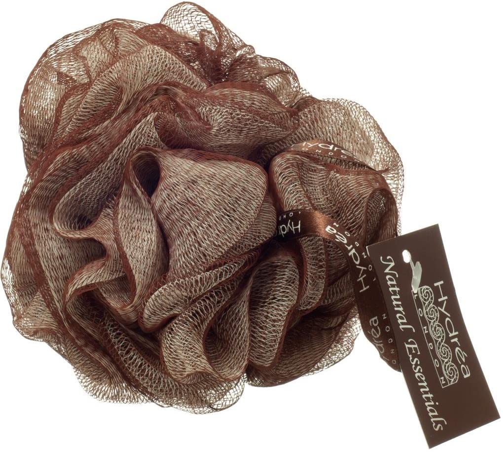 Hydrea London Shower Pouf, Bath Loofah, Mesh Sponge, Exfoliating Bath Scrunchie, Large Shower Puff Scrub