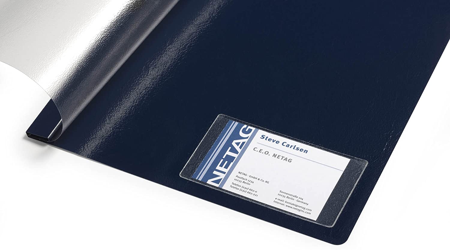 Durable POCKETFIX Self Adhesive Business Card Pockets, German Made Sticky Back Plastic Holder Wallets Stick on Pouch 100 Pack - Image 2