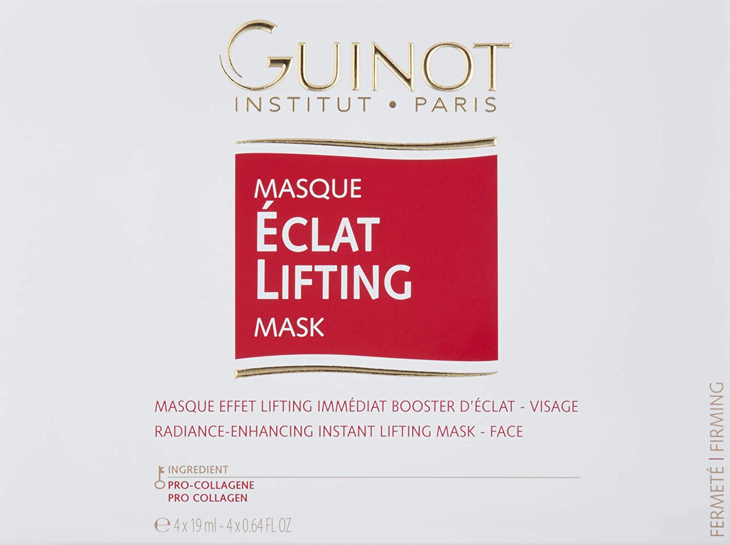 Guinot Masque Eclat Lifting 4 sachets, Weiss/opulenter Garten, 19 ml (Pack of 4)