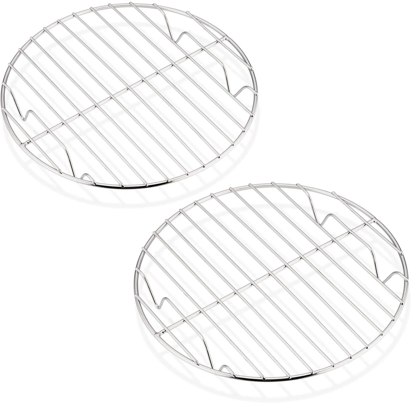 HaWare Cooling Rack Set of 2, 100% Stainless Steel Baking Thick Wire Rack for Cooling/Steaming/Protecting