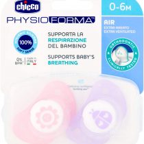 Chicco Physio Air Teat 6m+ Silicone Pack of 2 Girls