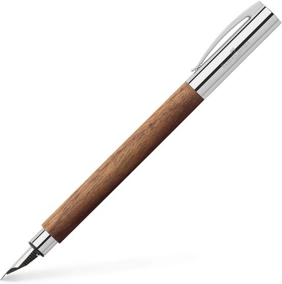 Faber- Castell Ambition Walnut Wood F Fountain Pen
