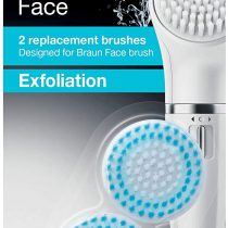 Braun 80-s Face Extra Sensitive Replacement Brush for Sensitive Skin, Pink, Pack of 2