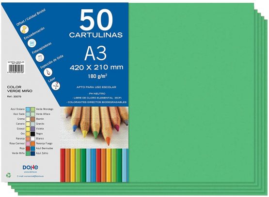 Dohe - Cardboard 50 Sheets in A3 - Minho Green