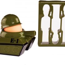 Paladone Splode Tank Egg Cup and Toast Cutter, Multi-Colour, 12.2 x 9.5 x 8.5 cm
