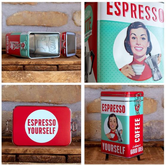 Nostalgic-Art 31104 - Say it 50's - Espresso Yourself, Clip Top Box - Image 3