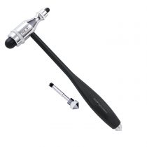 MDF Tromner Neurological Reflex Hammer with pointed tip handle for cutaneous and superficial responses - -Free-Parts-for-Life & Lifetime Warranty (MDF555) (Black (NoirNoir) - HDP Handle)