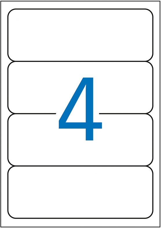 APLI 001377 190 x 61 mm Pack of 80 Labels Folder Green - Image 2