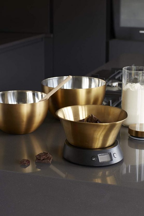 MasterClass Salad/Fruit Bowl, Stainless Steel, Brass Effect - Image 4