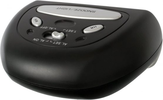 Acctim 12343 Auric Alarm Clock, Black, one size, See description, MEDIUM - Image 3