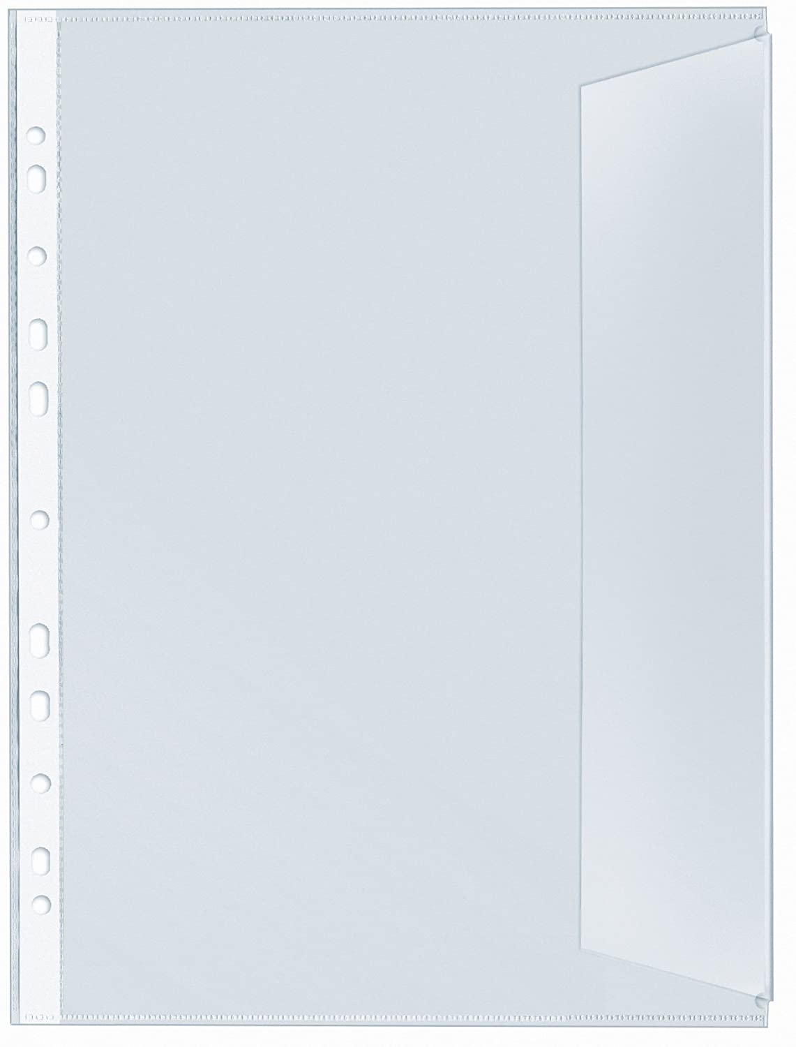 Vel Document Wallet A4 Waterproof Pack of 10, klar