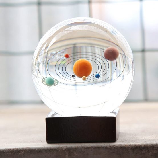 Berry President® 3d Laser Etched Crystal Solar System Paperweight Home Decor Creative Gift 3.1'' - Image 3
