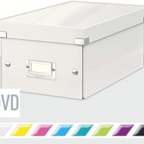 Leitz DVD Storage Box, White, Click and Store Range, 60420001