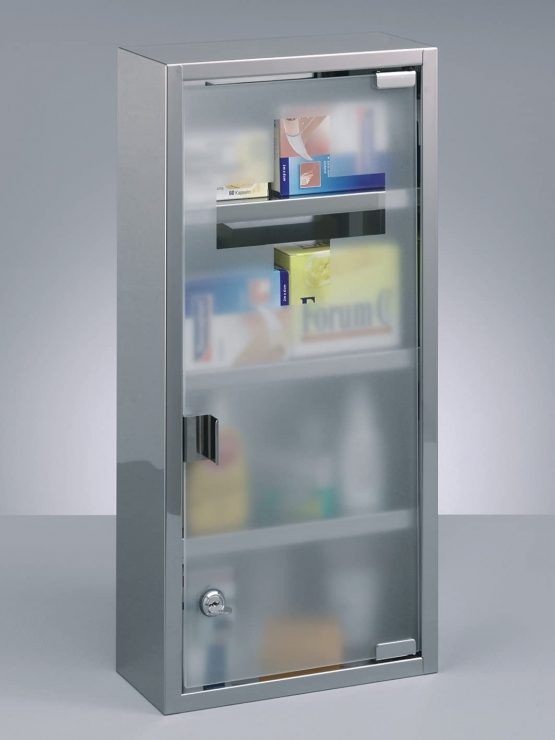 Zeller 18112 Medicine Cabinet 27 x 12 x 57 Stainless Steel - Image 2
