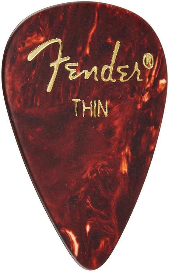 Fender 351 Shape Classic Picks - Tortoise Shell - Thin - 12 Count Pack, 1980351700