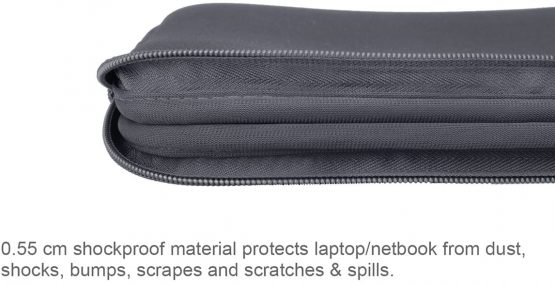Arvok 11-12 Inch Laptop Sleeve Multi-Color & Size Choices Case/Water-Resistant Neoprene Notebook Computer Pocket Tablet Briefcase Carrying Bag/Pouch Skin Cover for Acer/Asus/Dell/Lenovo, Grey - Image 4