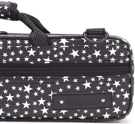 Flute Case - Beaumont C-Foot Flute Case- Lightweight Canvas - Starry Night - Image 3