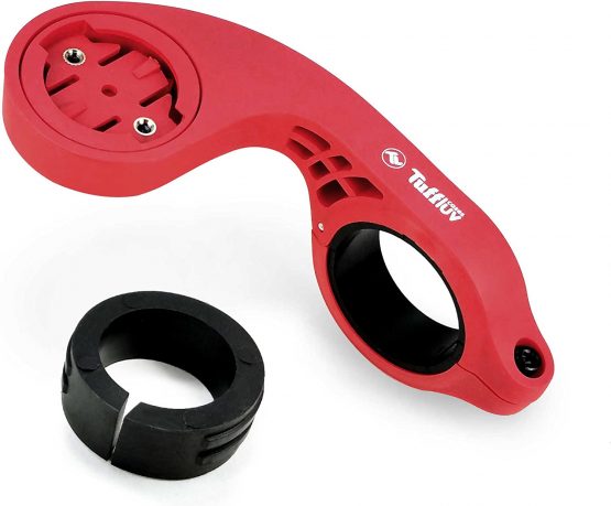 TUFF LUV Outfront Handlebar Mount for Wahoo (Elemnt/Bolt/Mini/ROAM) - Red