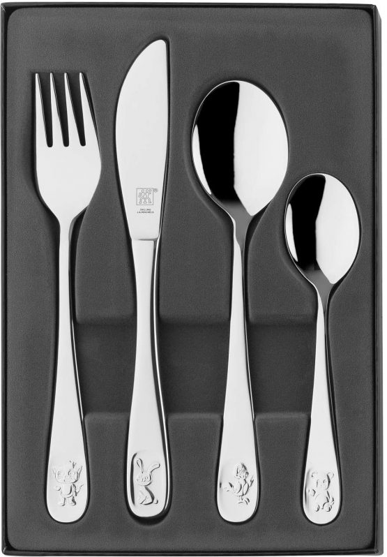 Zwilling Children's Cutlery Set, 4 pcs., For Children from 3 Years, 18/10 Stainless Steel, Bino - Image 2