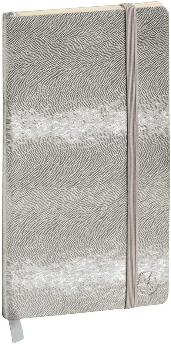 Exacompta 176593E - A Week to View Diary Space 17 Oriane 9 x 17 cm, Silver Colour - January to December 2020