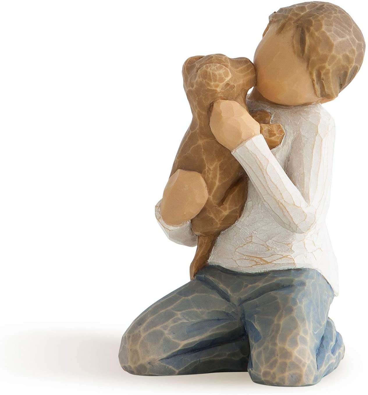 Willow Tree Kindness Boy Figurine, Brown, 3.2 x 3.2