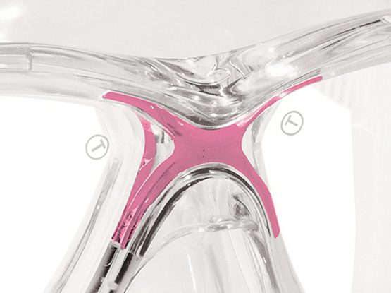Cressi Marea Ultra Dry Combo Snorkelling Freediving Set - Made in Italy, Clear/Pink - Image 4