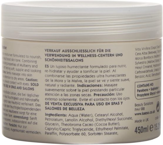 Kaeso Beauty Massage Moisturising Souffle Body Moisturiser Mulberry And Mallow (450ml) - Image 2