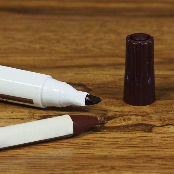 Furniture Repair Kit Wood Markers - Set of 13 - Markers and Wax Sticks with Sharpener Kit, for Stains, Scratches, Wood Floors, Tables, Desks, Carpenters, Bedposts, Touch Ups, and Cover Ups - Image 3