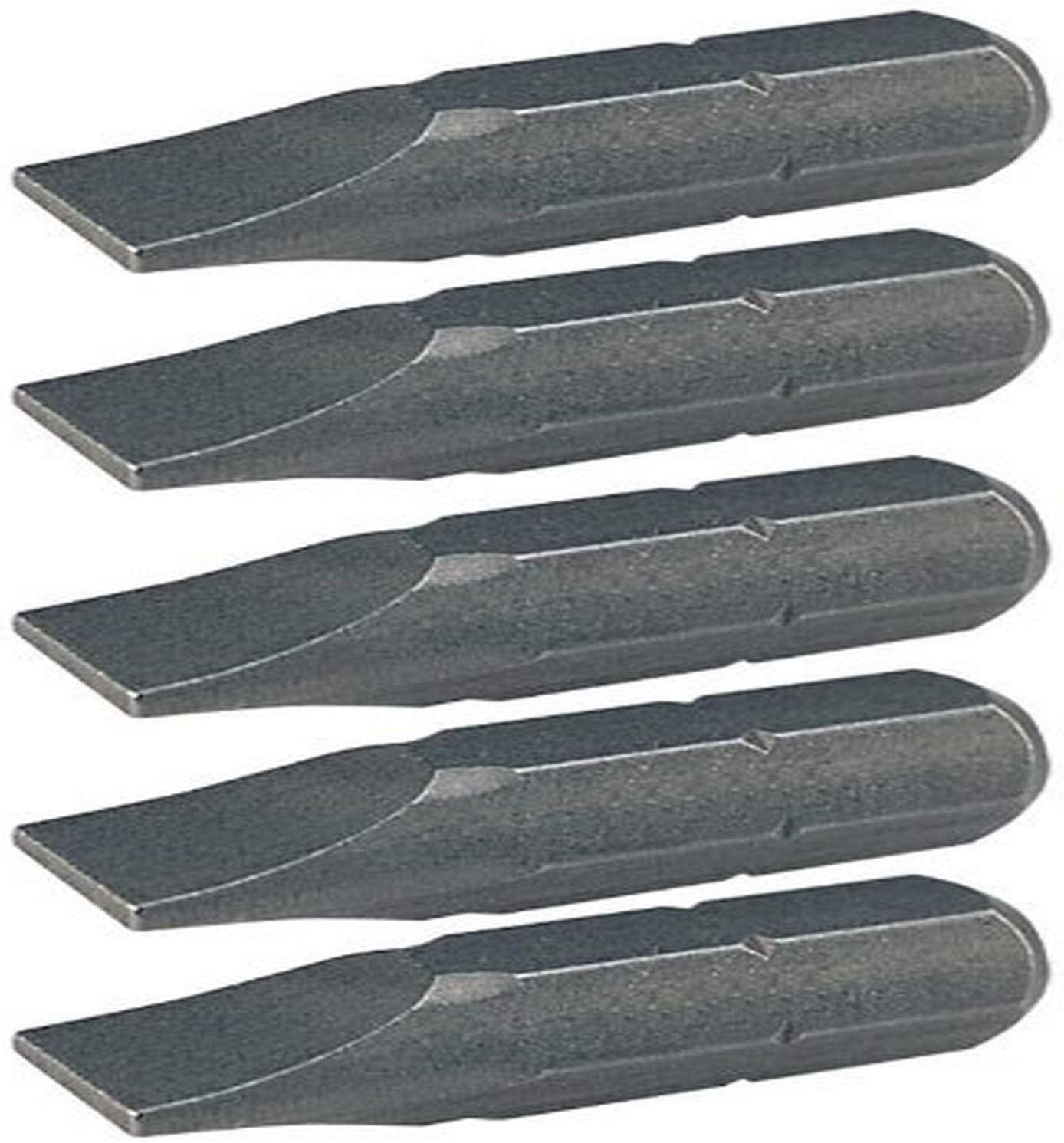KS Tools 1/4 Inch Classic Bit Slotted, 25 mm, 4.5 mm, Pack of 5, Silver, 5 items