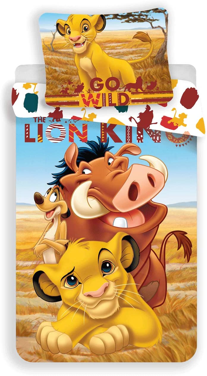 Disney The Lion King Single Size Bedding Set, Orange, Twin