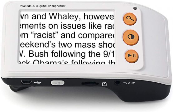 Digital Mobile Magnifier with 3.5 Inch LCD Screen - Provides 25X Text Enlargement for Easier Reading by Home Care Wholesale