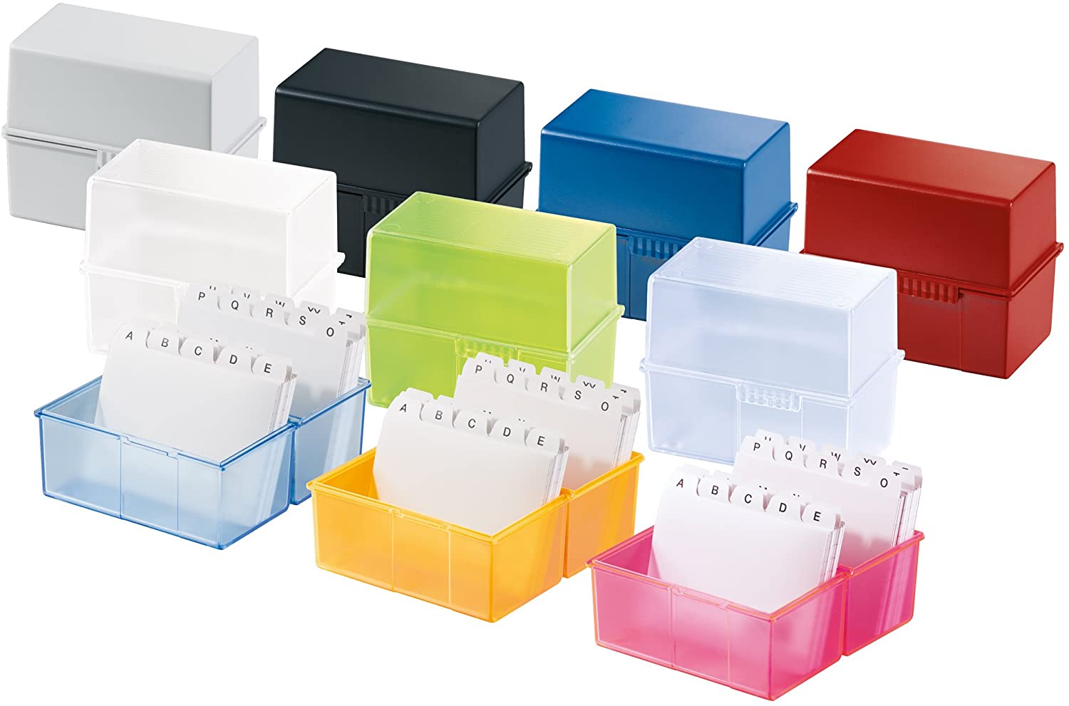 HAN 977-63, Card index box A7 landscape. Innovative, attractive design holds a maximum of 300 cards with steel hinge - Image 4
