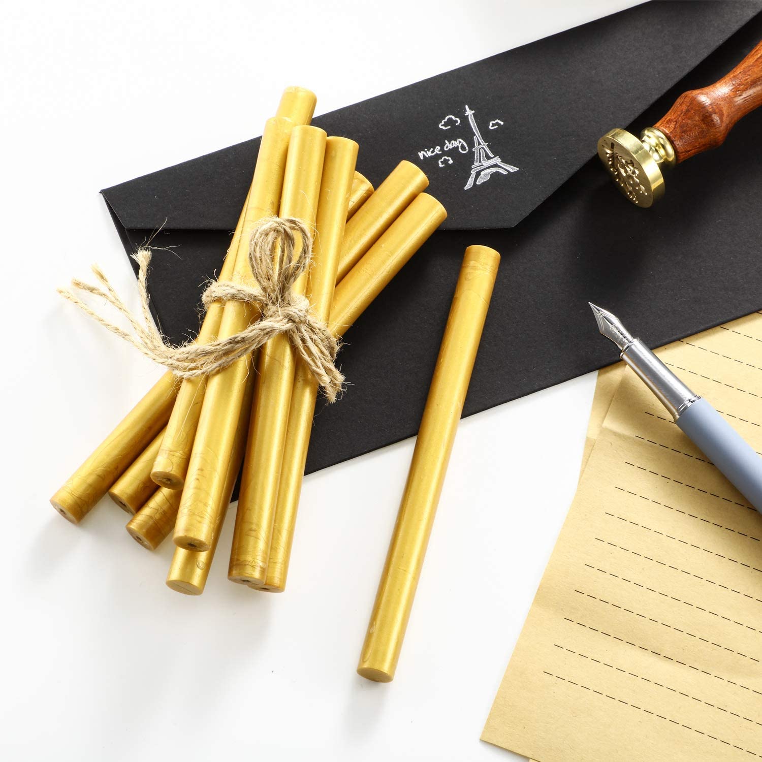 15 Pieces Glue Gun Sealing Wax Sticks for Retro Vintage Wax Seal Stamp and Letter Great for Wedding Invitations Cards Envelopes - Image 3