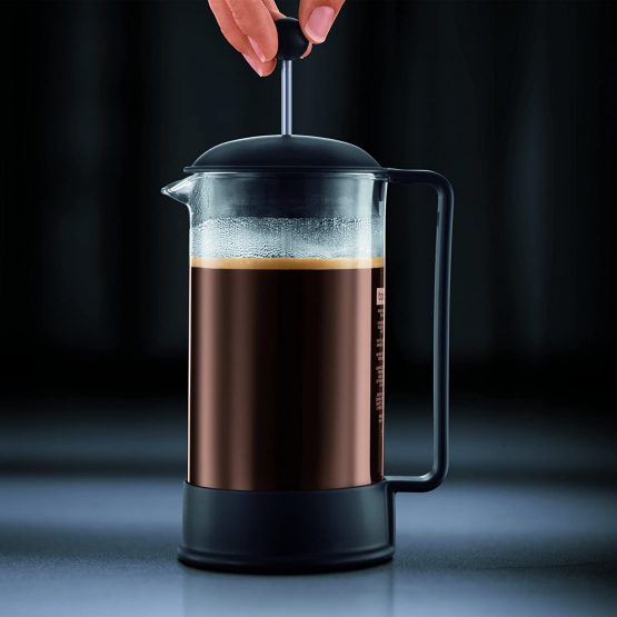 BODUM Brazil 8 Cup French Press Coffee Maker, Black, 1.0 l, 34 oz - Image 4