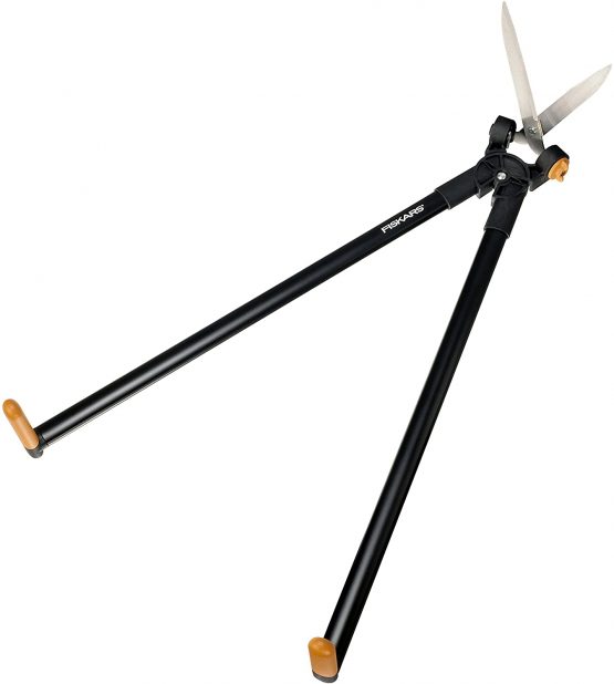 Fiskars PowerLever Grass And Hedge Shear GS53, Multifunctional hedge and lawn scissors, range up to 2.5 m, black / orange, 1001565 - Image 3