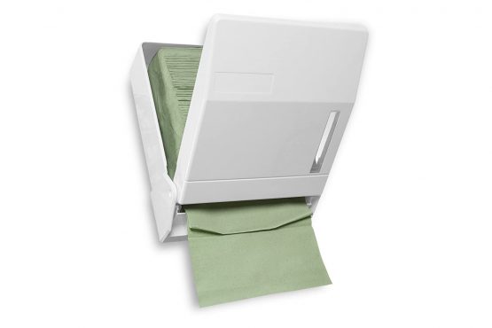 Funny Paper Towel Dispenser for approx. 600 ZZ/C-Fold sheets, lockable, plastic, white - Image 4
