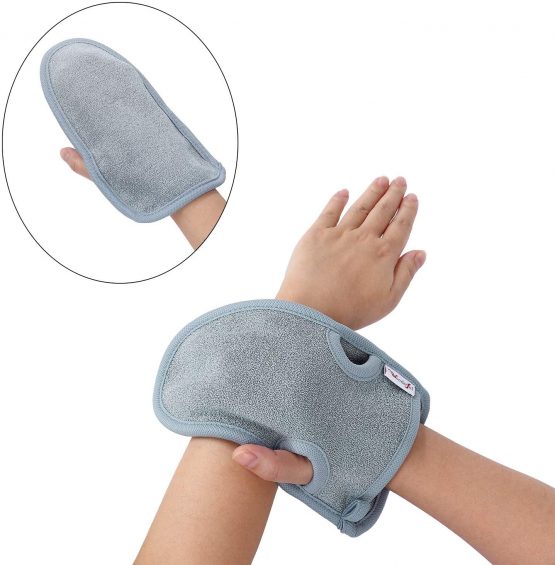 Exfoliating Gloves for Body Scrub Dead Skin Cell Remover Bath and Shower Gloves for Deep Cleaning 2Pcs - Image 4